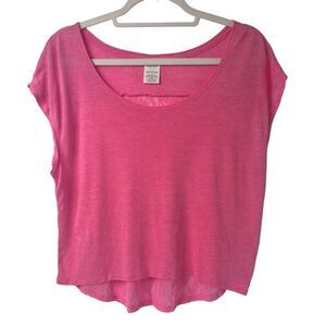 PINK Victoria’s Secret Floral Lace Crop Top Pink S